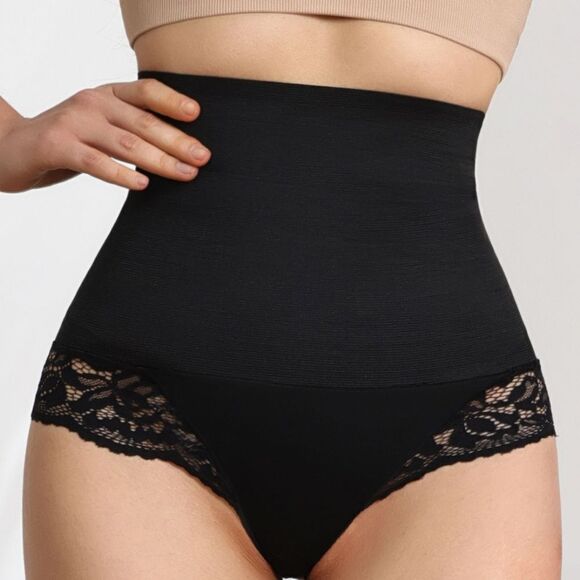 Lace Detail High Waist Shaping Panty - Picture 5 of 9